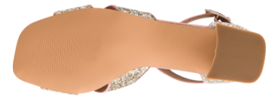 B&CO Damesandal med hæl Sølv 4214103902