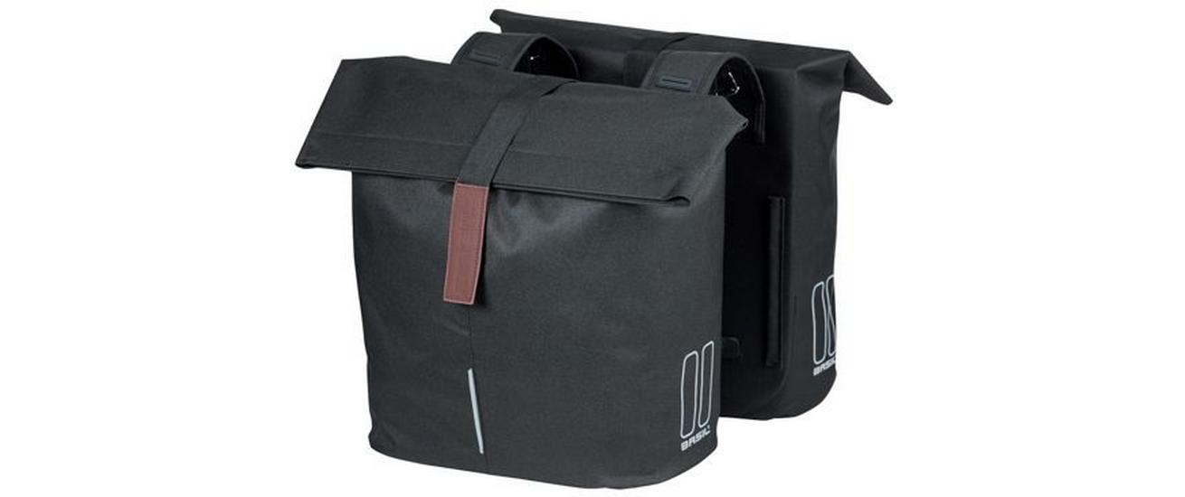 Doppelseitentasche City SchwarzDoppelfahrradtasche 28-32 L