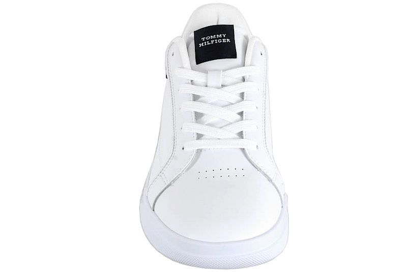 TOMMY HILFIGER LO CUP LTH DETAIL - HVID SNEAKERS