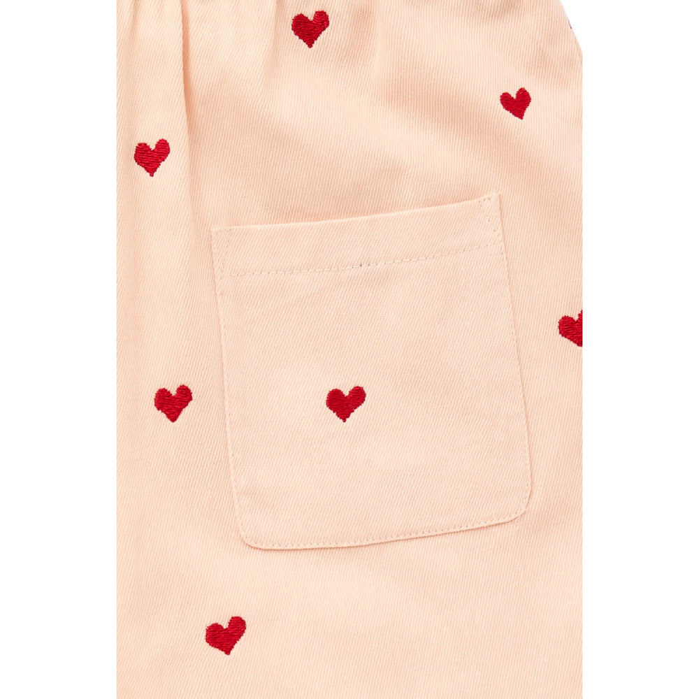 Køb COPENHAGEN COLORS Dusty Rose W. Berry Hearts Twill Heart Shorts