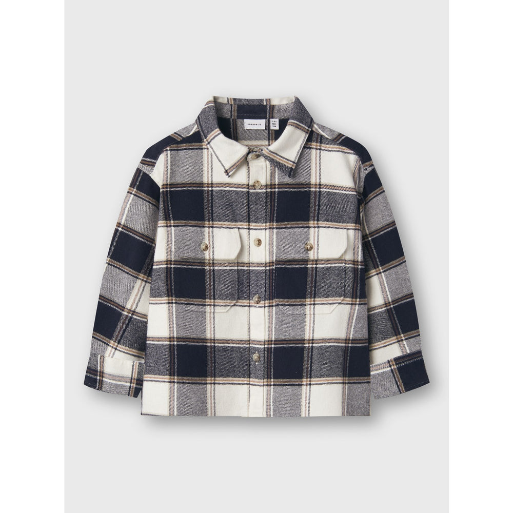 Køb Name It Navy Blazer Nmmtamol Os Ls Skjorte