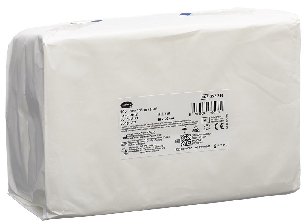 IVF Longuetten Typ 17 10x20cm 8 fach Btl 100 Stk