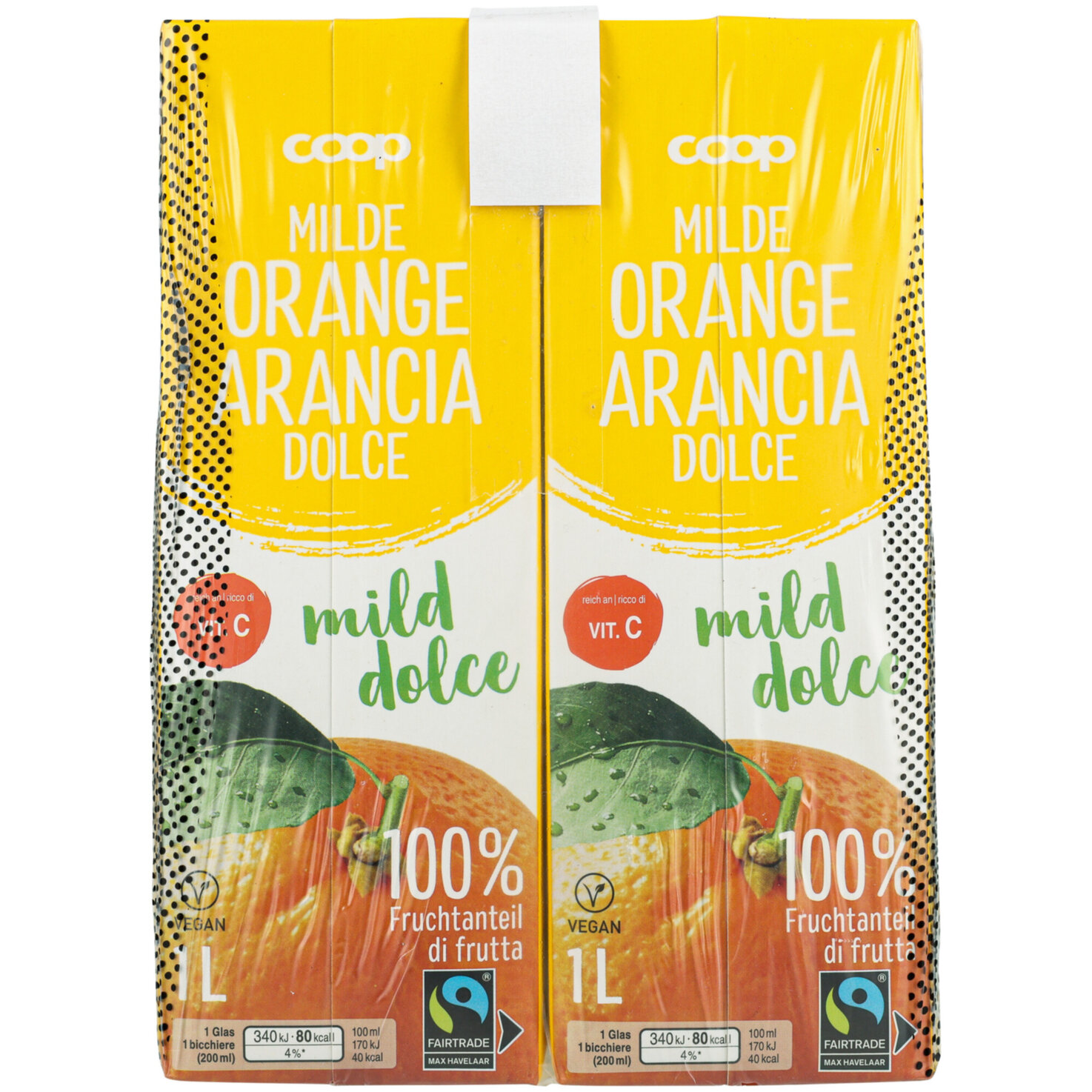 Fairtrade Milder Orangensaft 4x1l