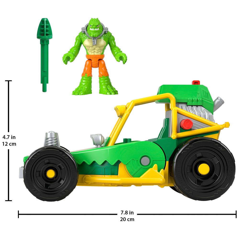 Imaginext DC Super Friends Killer Croc Figur & Spielzeugauto Buggy