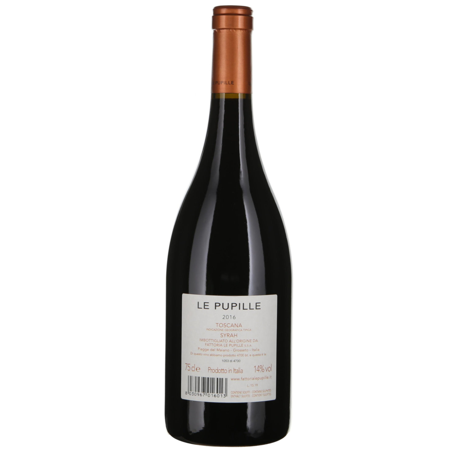 Toscana IGT Syrah Fattoria Le Pupille -75cl
