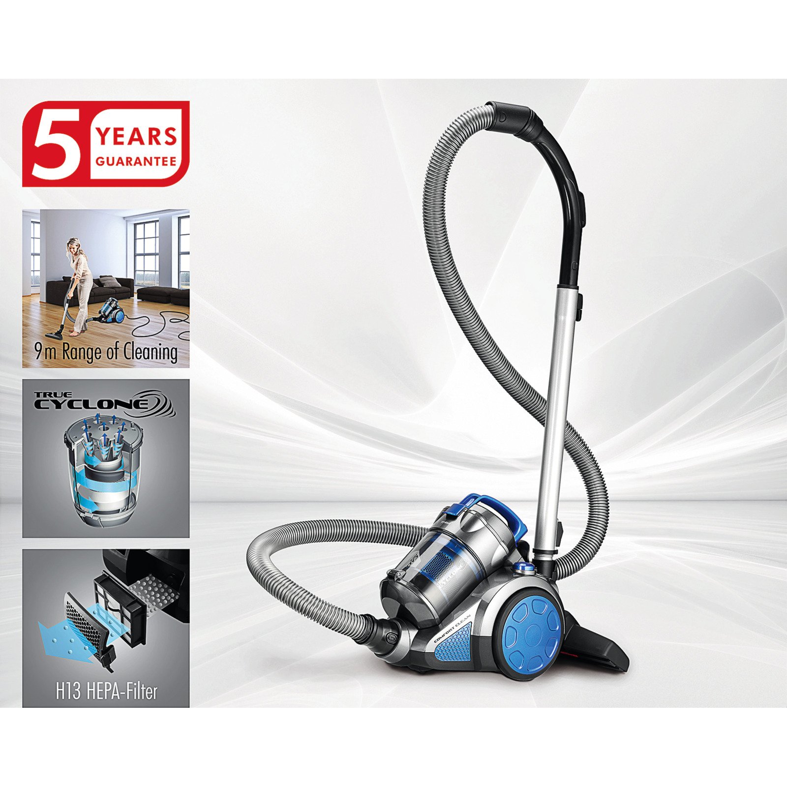 Trisa Staubsauger True Cyclone Blu T6301
