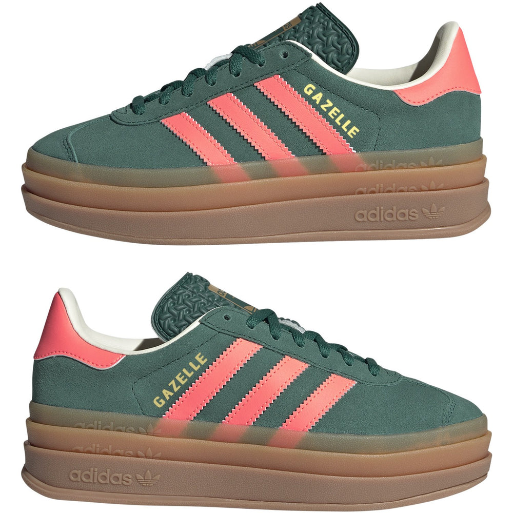 Køb adidas Originals Collegiate Green/Signal Coral/Cream White Gazelle Bold J Sneakers