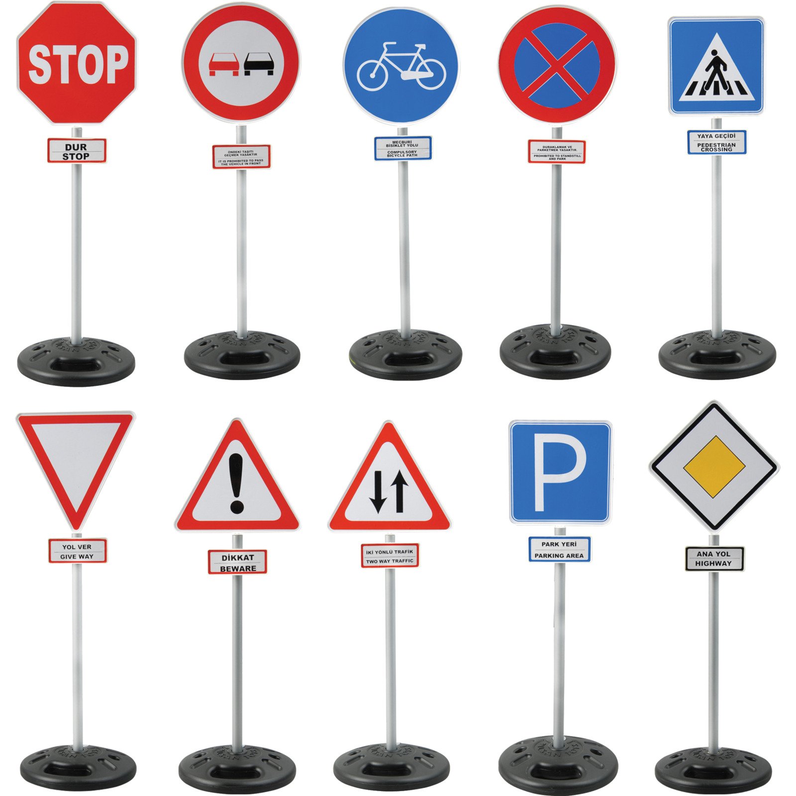 Verkehrsschilder 10Stk