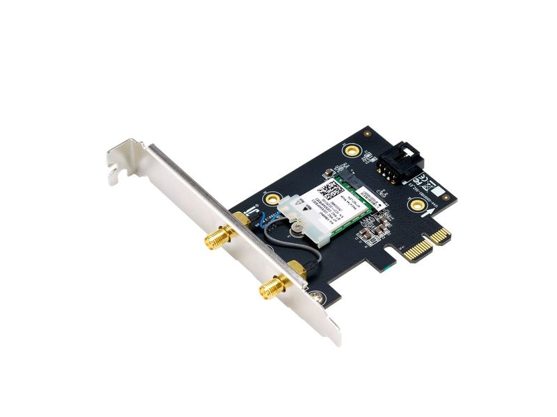 ASUS WLAN-AX PCIe Adapter PCE-BE6500 WiFi 7 PCI-E Adapter  6GHz, 4096-QAM, Bluetooth 5.4, WPA3