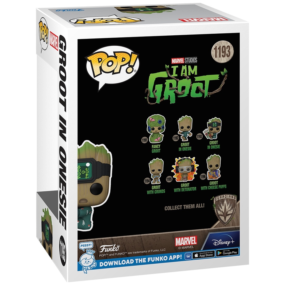 POP! Vinyl 1193: Marvel Groot im Strampler mit einem Buch