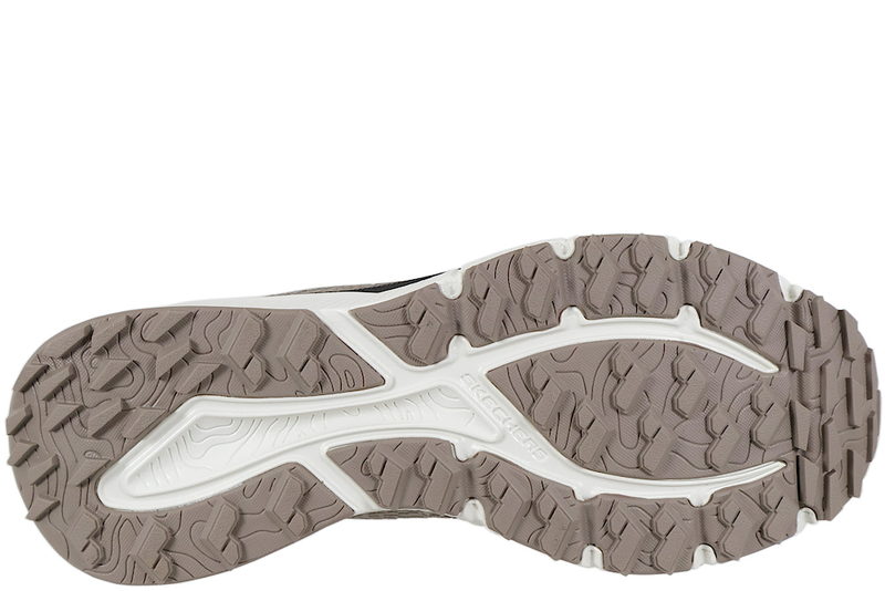 SKECHERS SWITCH BACK MIST GREY BROWN SNEAKER SLIP-INS