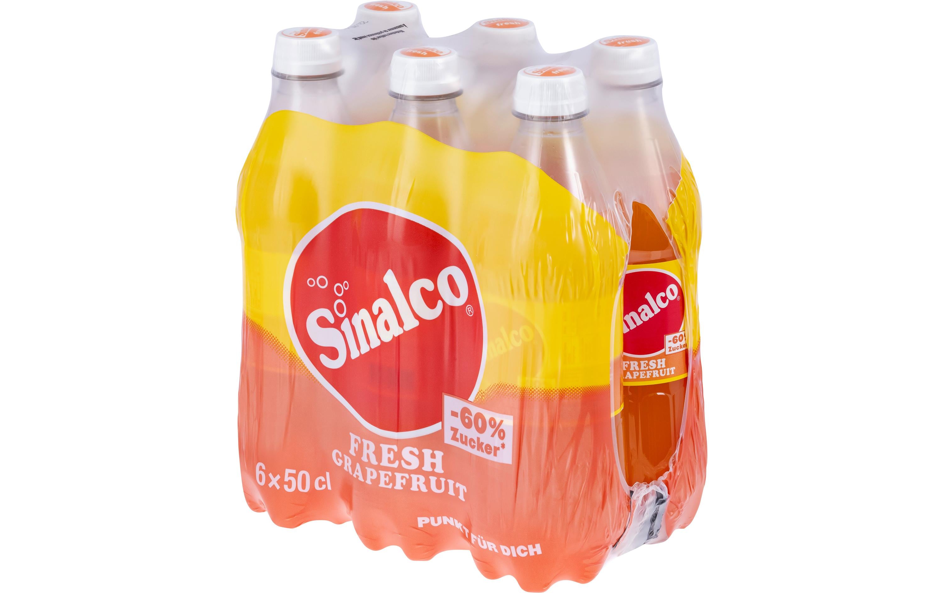 Soft-Drinks Fresh Grapefruit 6 x 0.5 lKalorienarmes Erfrischungsgetränk mit 6% Fruchtsäften