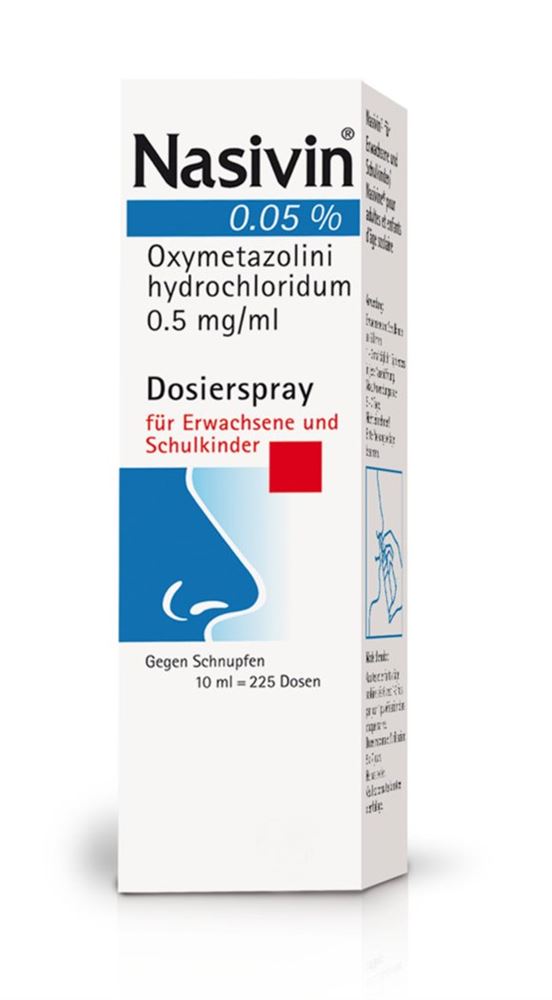 NASIVINE Dosierspray 0.05 % Fl 10 ml<br>10 ml, Flasche, Nasenspray, Lösung