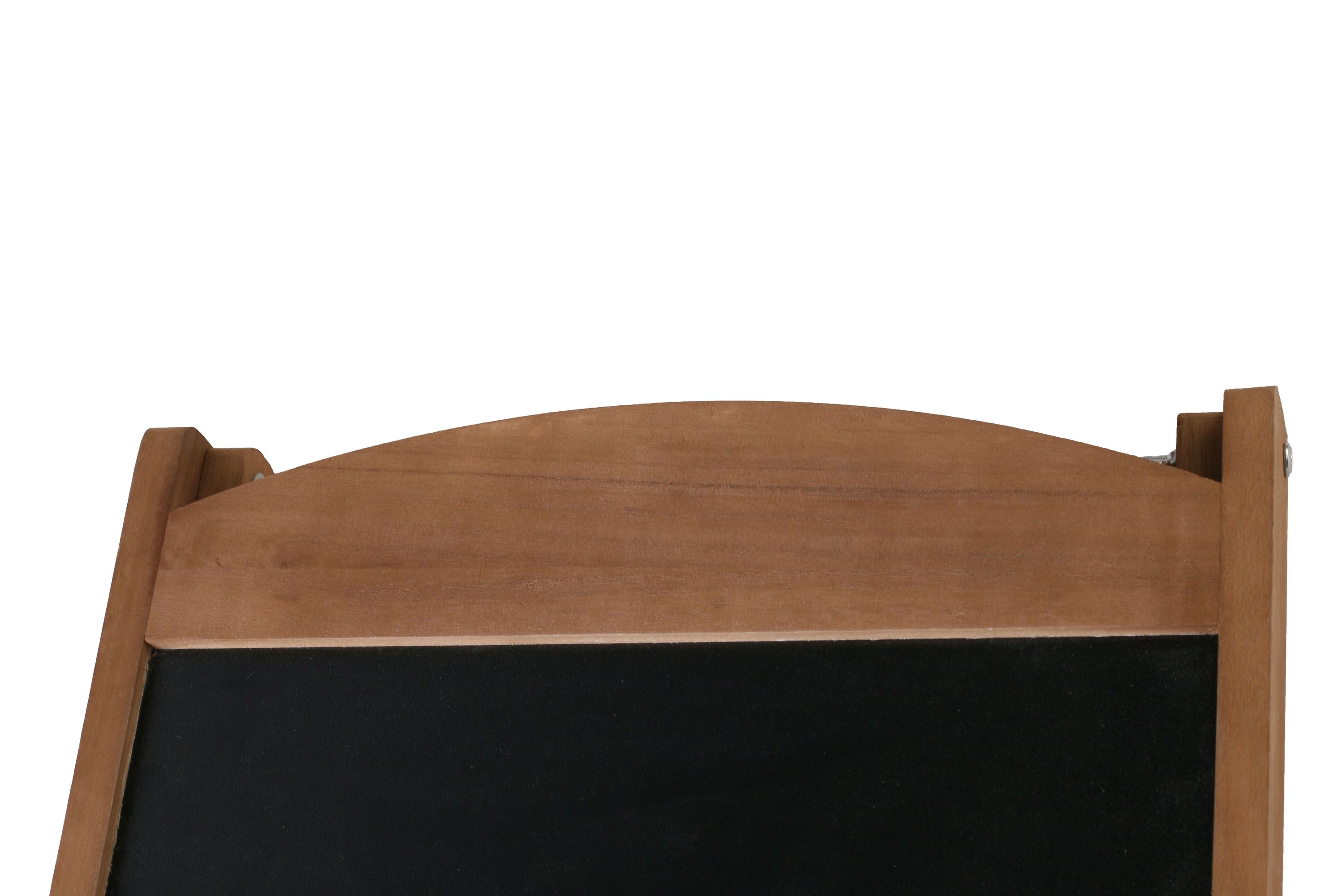 Kundenstopper Kreidetafel mit Ablage 110 x 41 cm natur