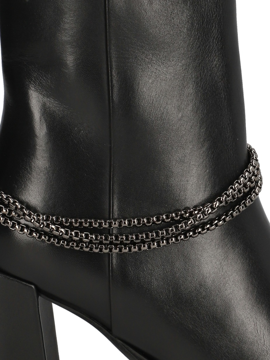 Glattleder Stiefelette