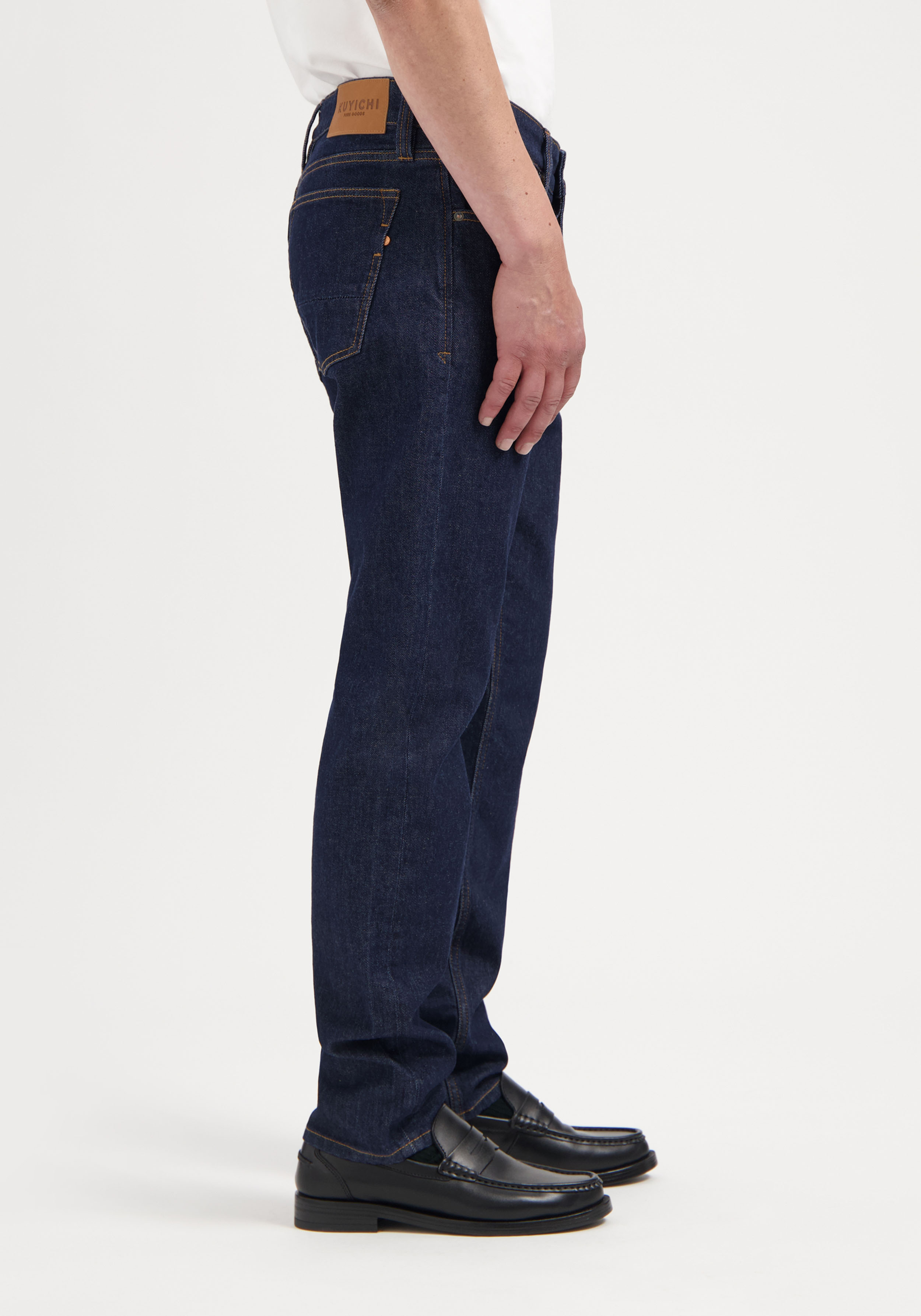 Kuyichi Herren-Jeans Jim Regular Slim Dark Rinse