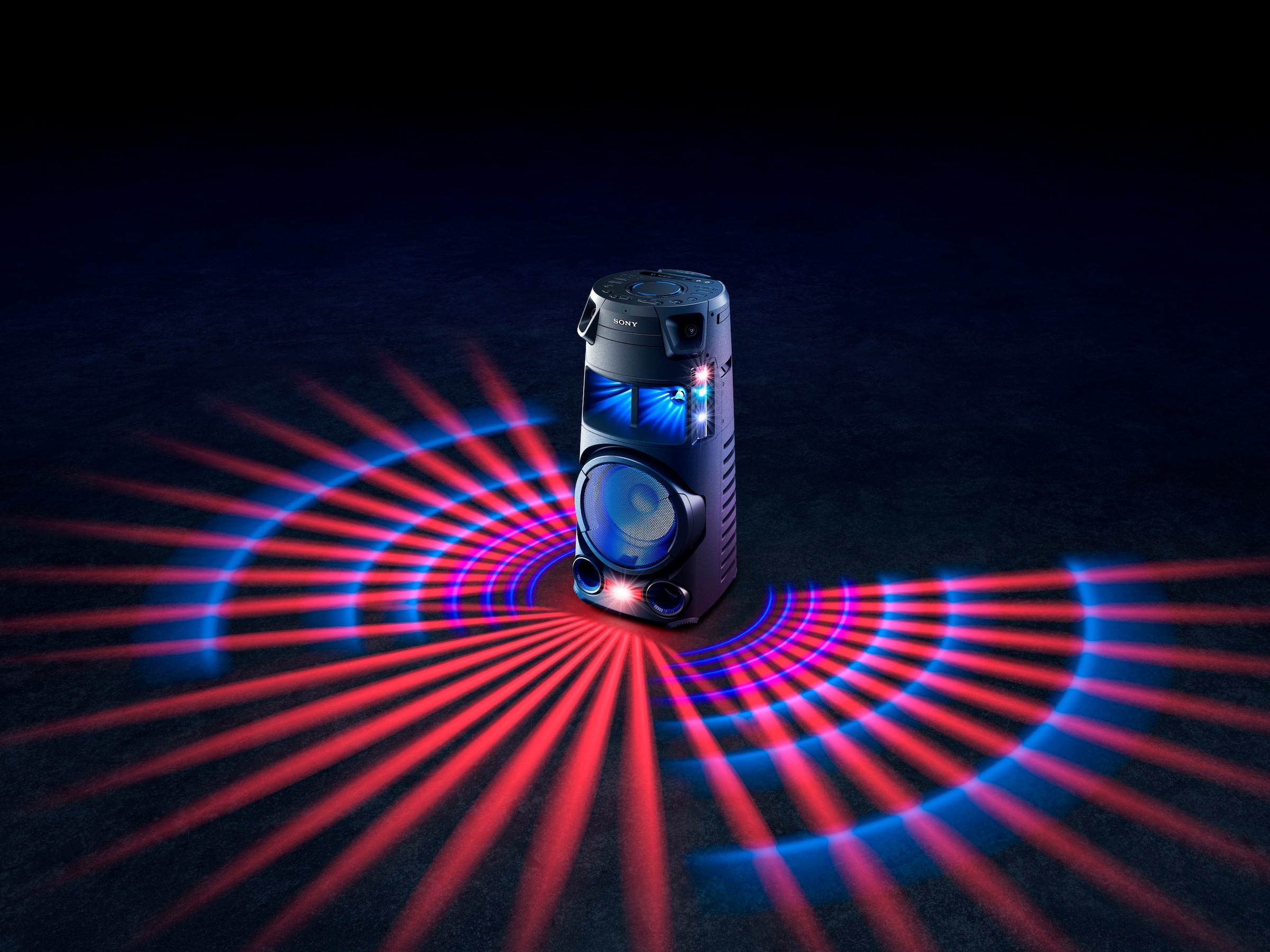 Sony Party-Lautsprecher »MHC-V43D« (Bluetooth Beleuchtungseffekte | CD/DVD Laufwerk )