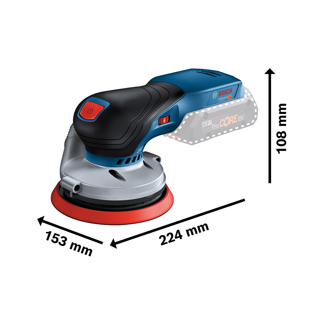 Bosch GEX 18V-125 Akku-Exzenterschleifer L-Boxx (0.601.372.200)