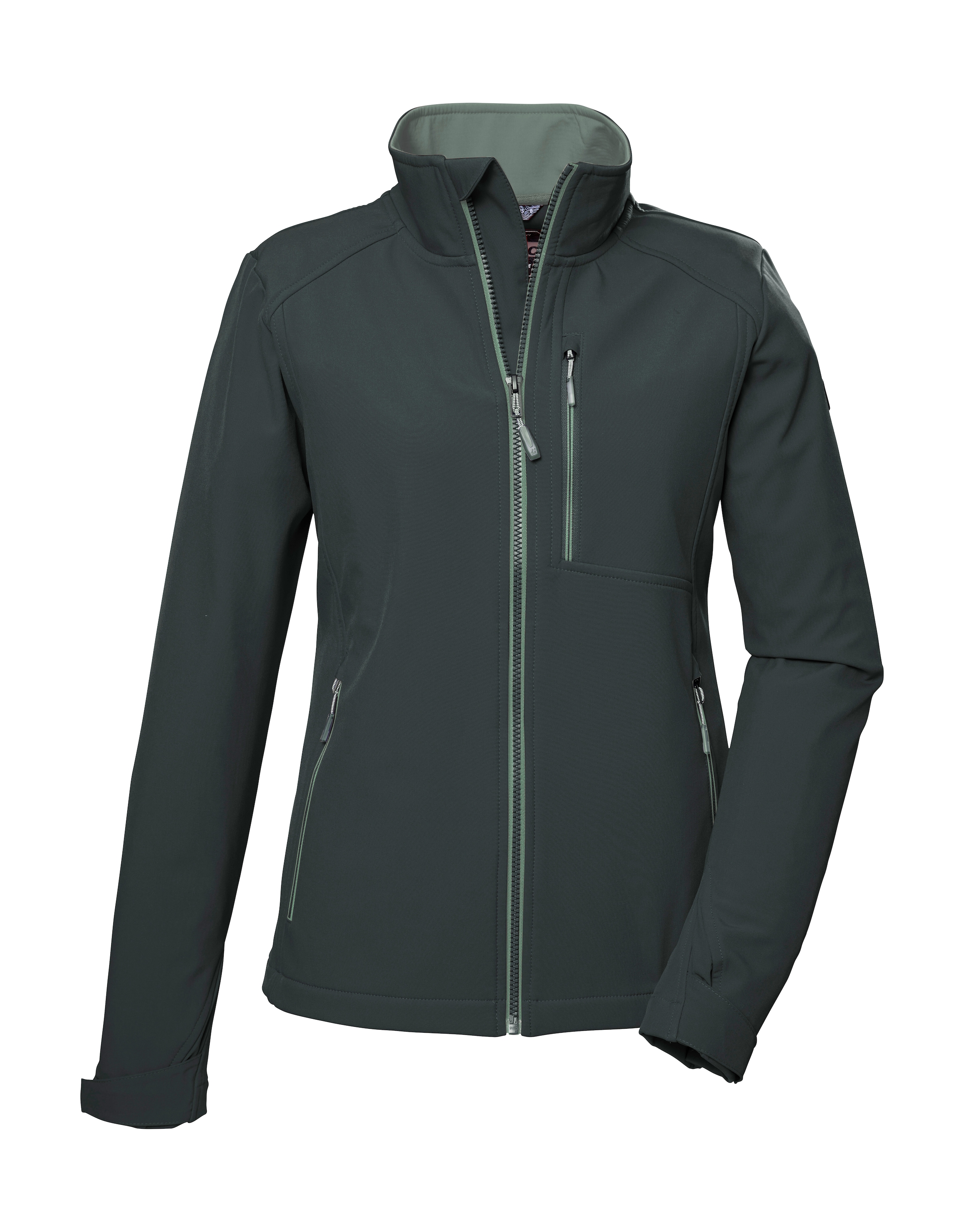 Killtec Softshelljacke »KOS 264 WMN SFTSHLL JCKT« Wasser- und windabweisende Damenjacke mit verstellbaren Bündchen
