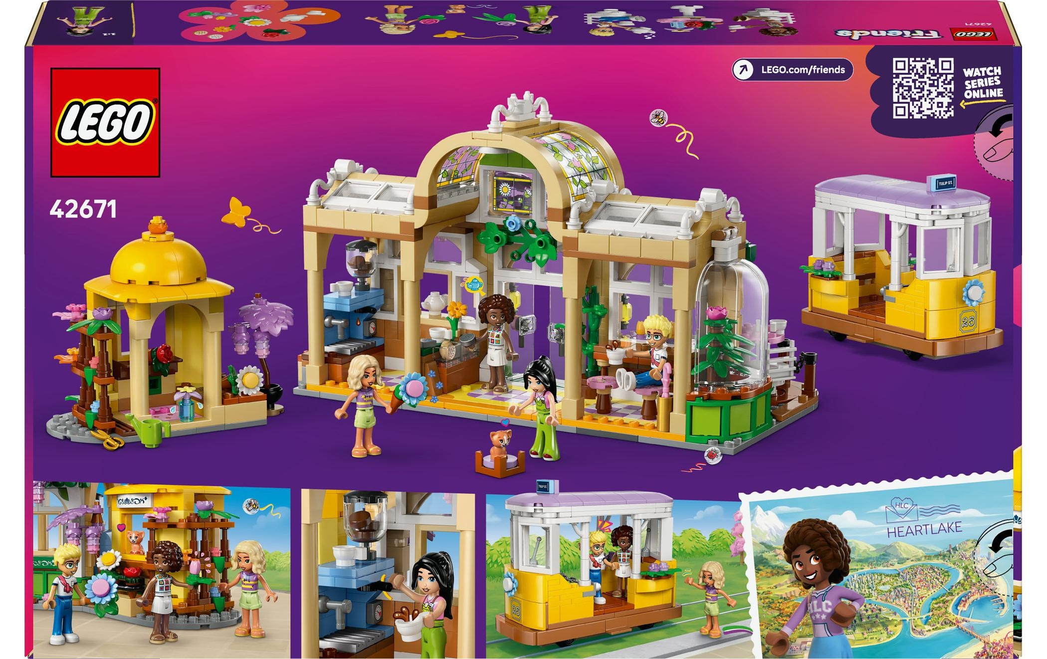 LEGO® Spielbausteine »Friends Pflanzencafé und Blumenkiosk 42671«
