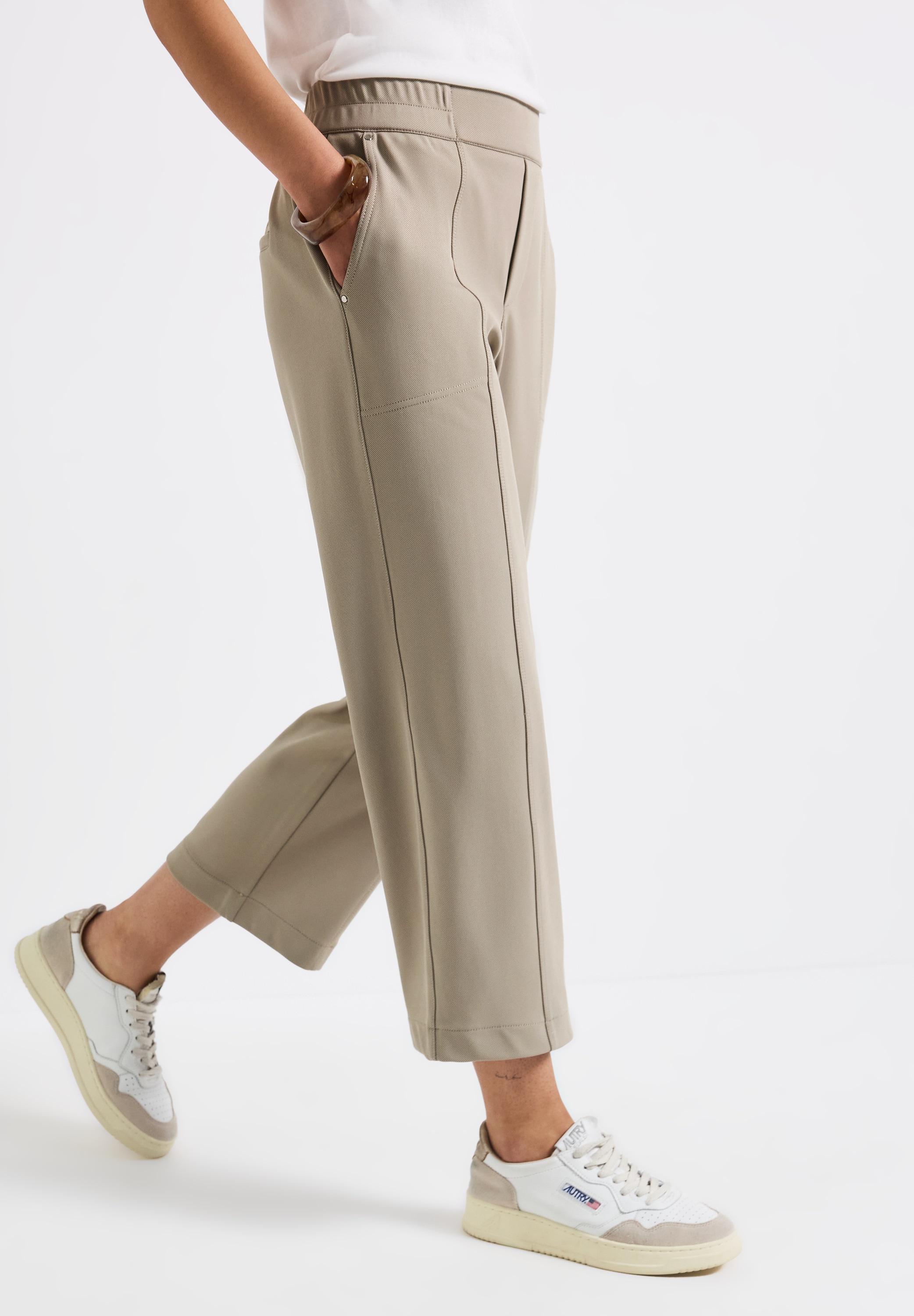 STREET ONE 7/8-Hose  mit Taschen und Gummizug