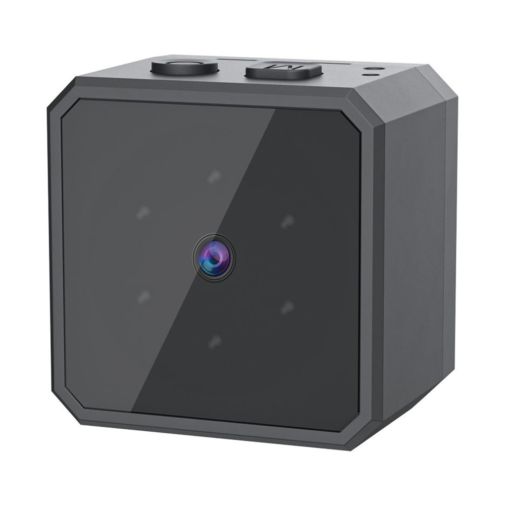 Mini Kamera FullHD 1080p Magentisch mit Bewegungserkennung / IR Nachtsichtfunktion / Akku (200mAh) und Micro SD Kartenslot   Halterung - Schwarz