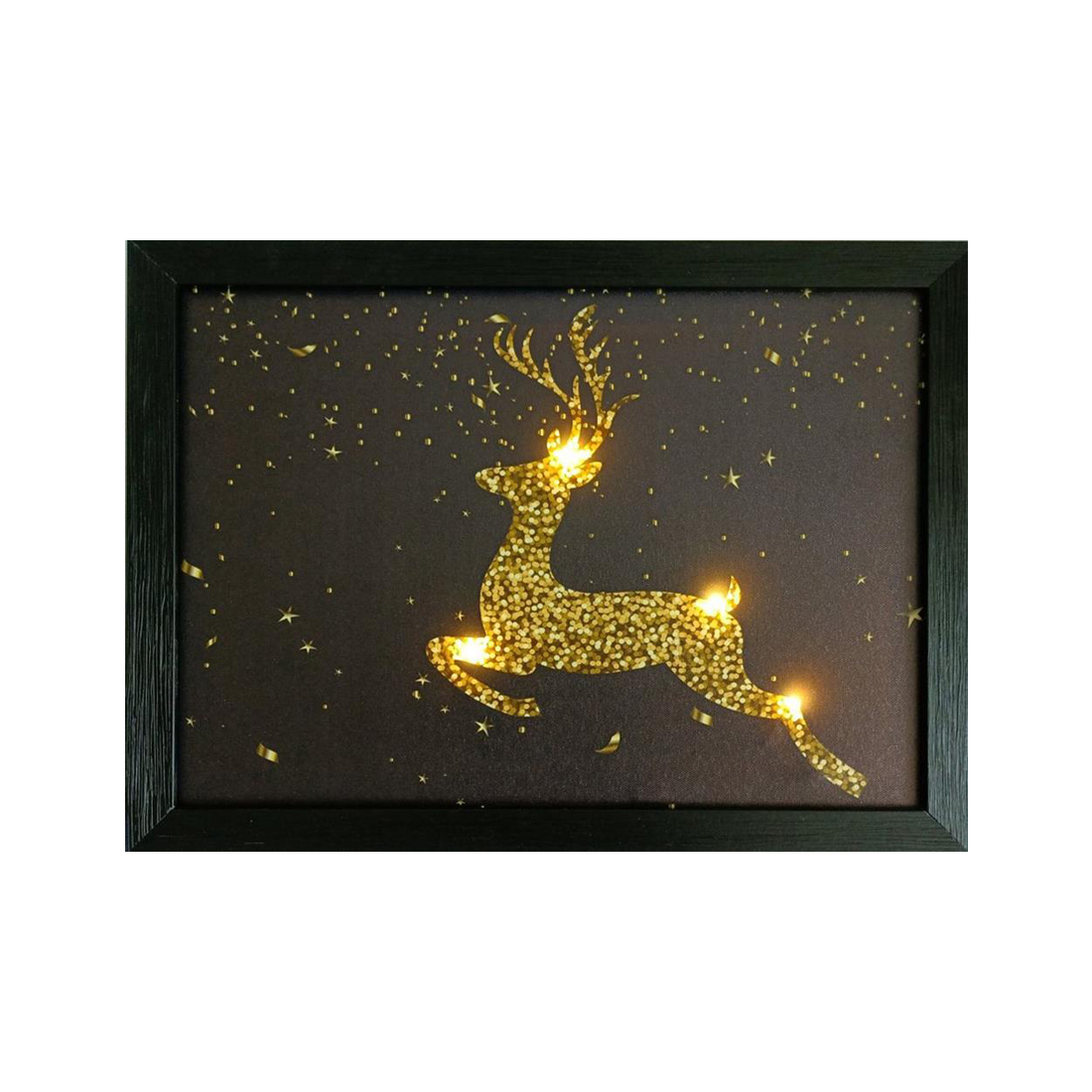 dameco LED Bild Hirsch 40x30cm