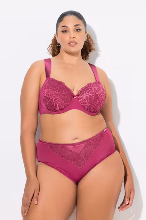 Bügel-BH, Spitze, Softschalen, Cup B - E, fuchsia