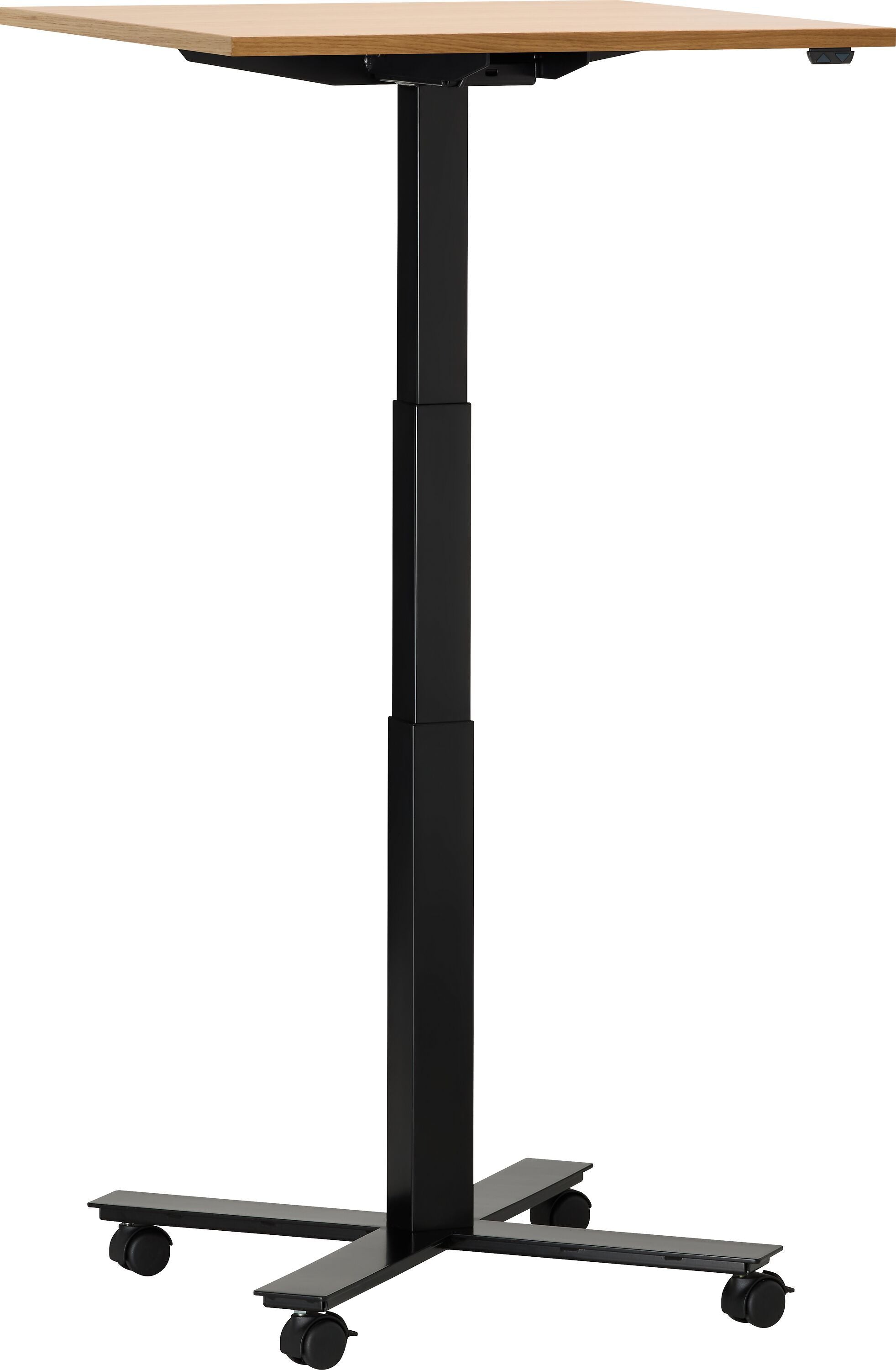 FLEXCUBE Besprechungstisch höhenverstellbar - Eiche / B: 70.0 cm x T: 70.0 cm x H: 66.5 cm