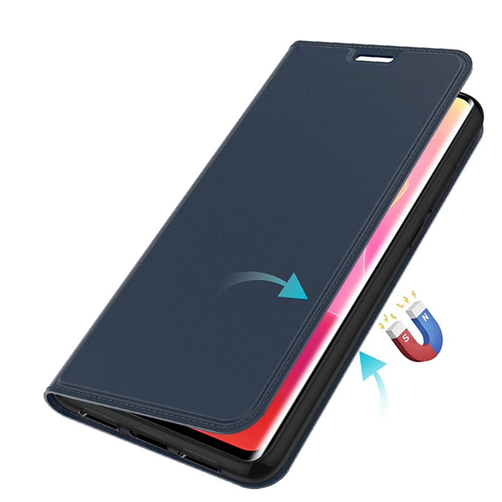 Samsung Galaxy S24 FE Flip Wallet Cover Leder Tasche - Dunkelblau