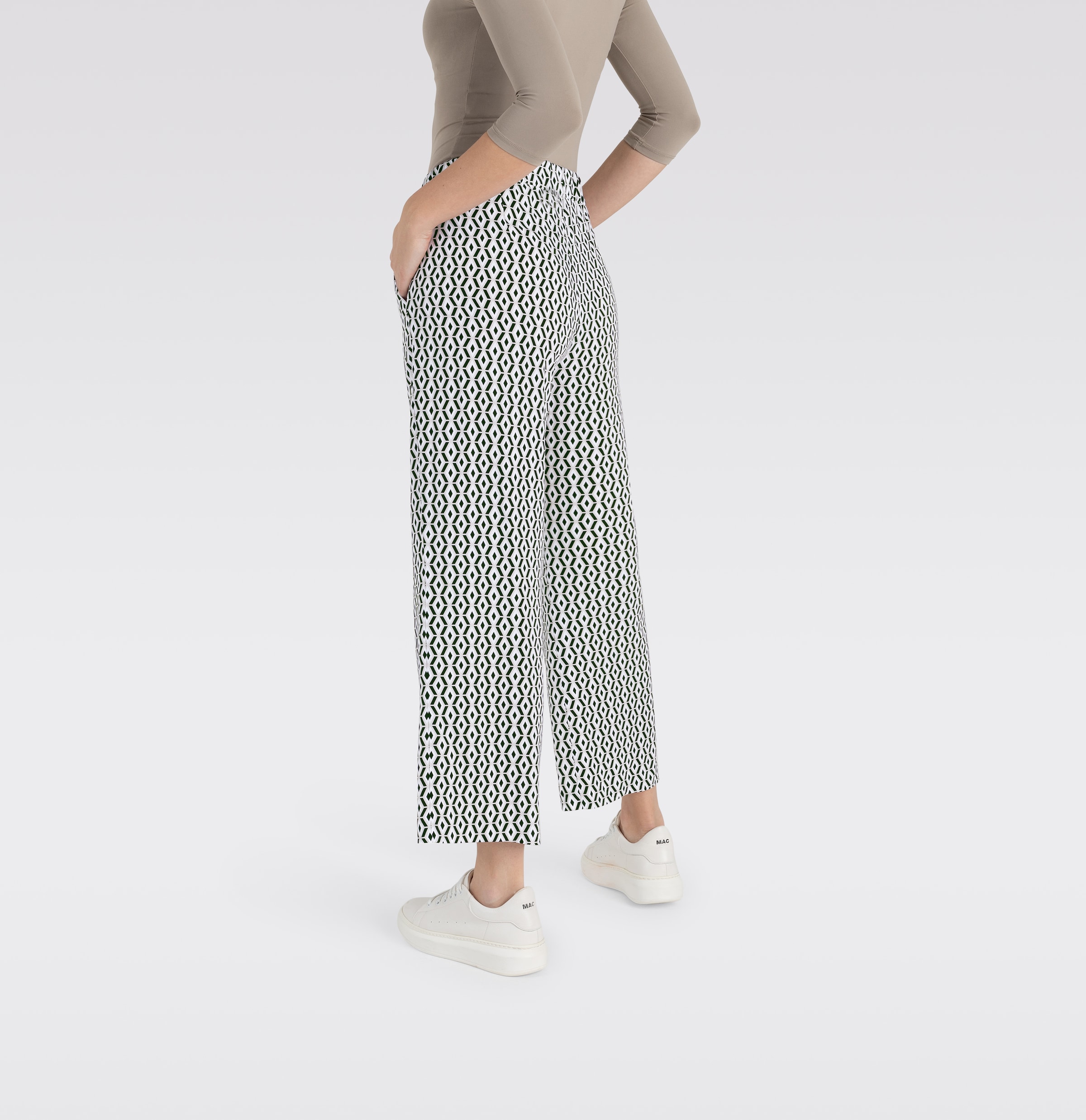 MAC 3/4-Hose »CHIARA CROPPED«  mit weitem, geradem Bein