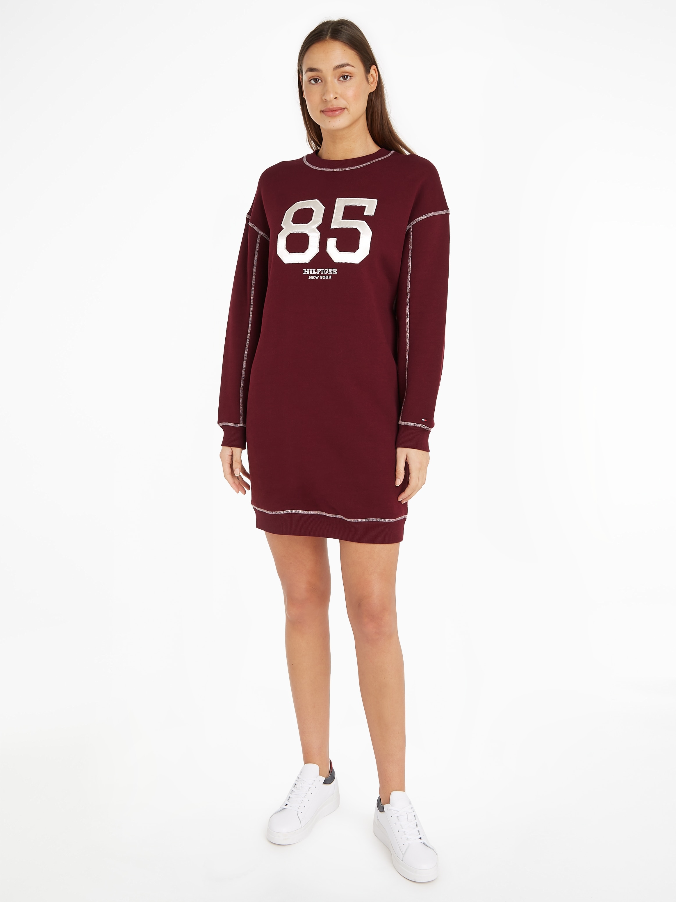 Tommy Hilfiger Sweatkleid »VARSITY 85 SWTSHIRT DRESS LS« mit Logoprägung