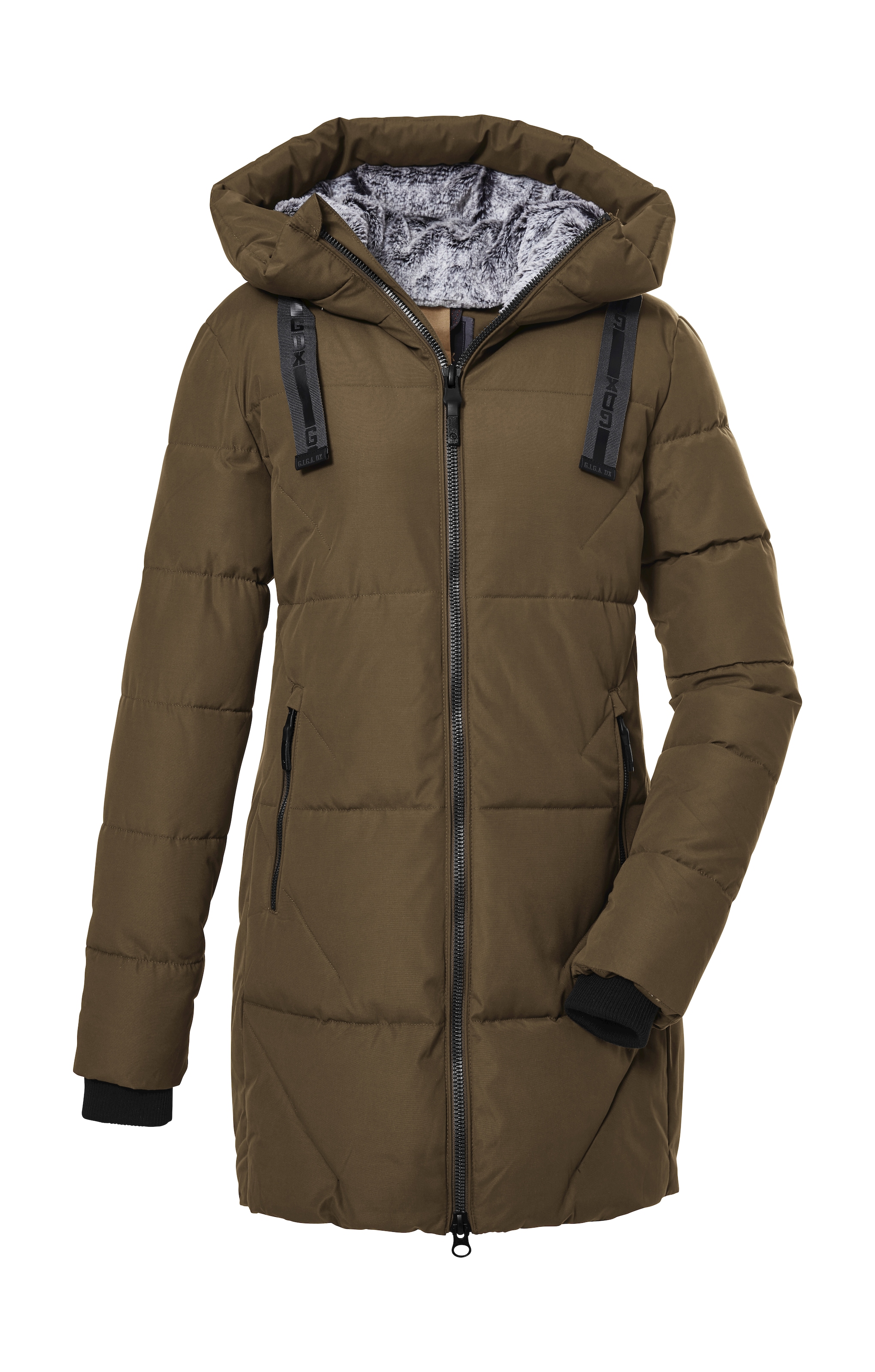 G.I.G.A. DX by killtec Steppmantel »GW 15 WMN QLTD PRK«, Wasserabweisender, winddichter Damenparka mit grosser Kapuze