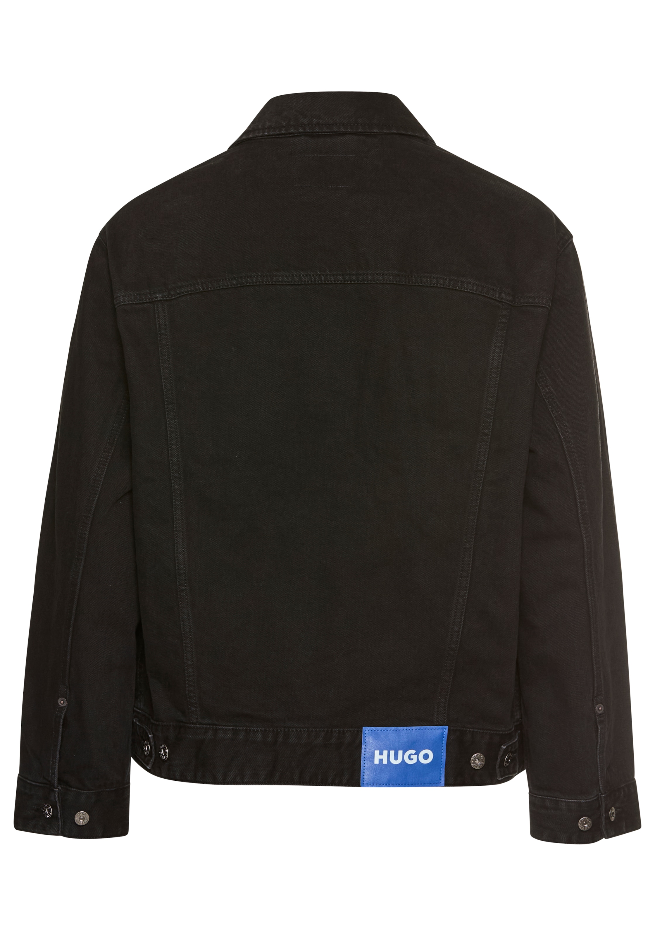 HUGO Blue Jeansjacke »Kirkby« mit Logo-Details, regular-fit