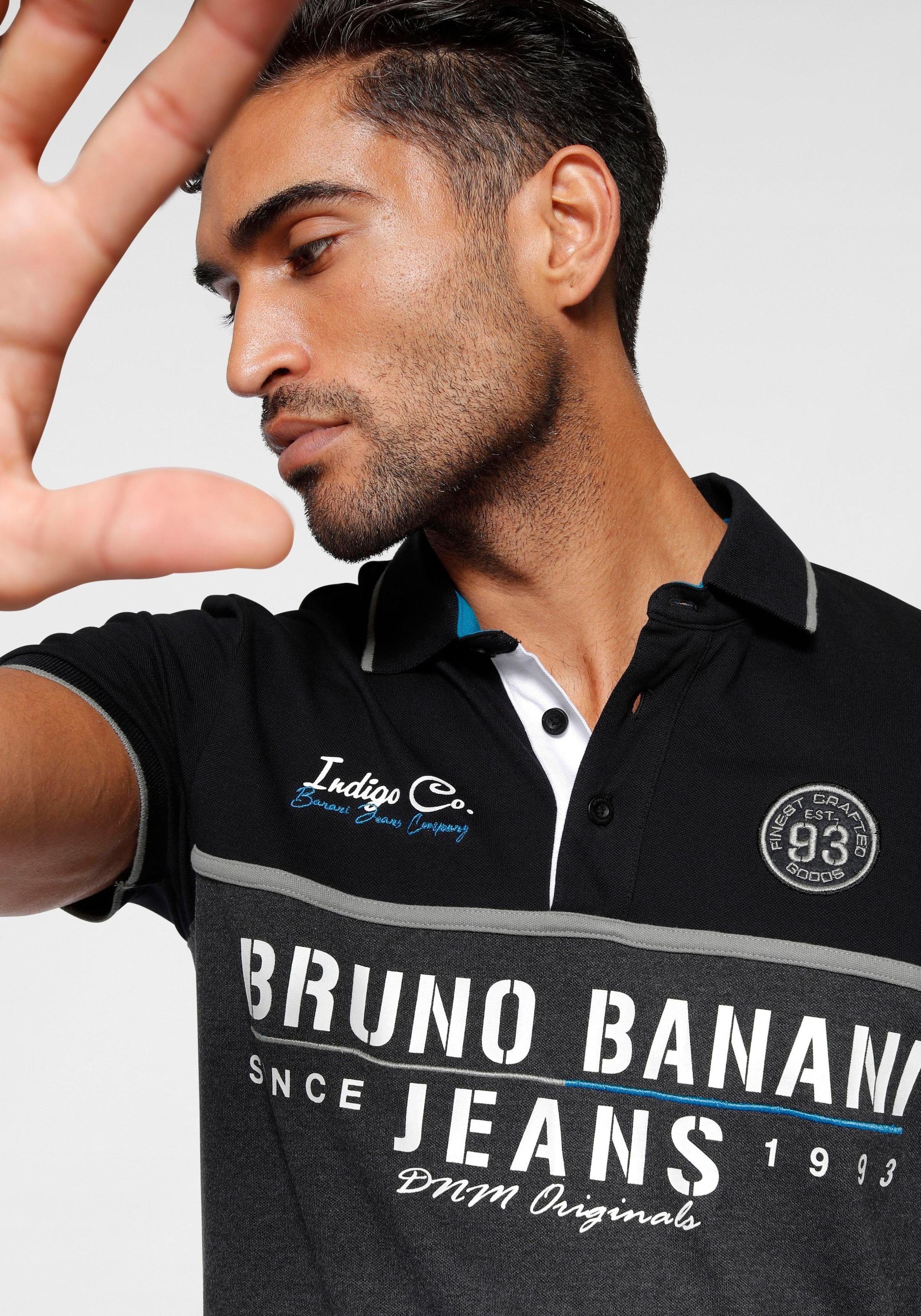Bruno Banani Poloshirt Kurzarm,  körpernahe Passform,  mit Polokragen