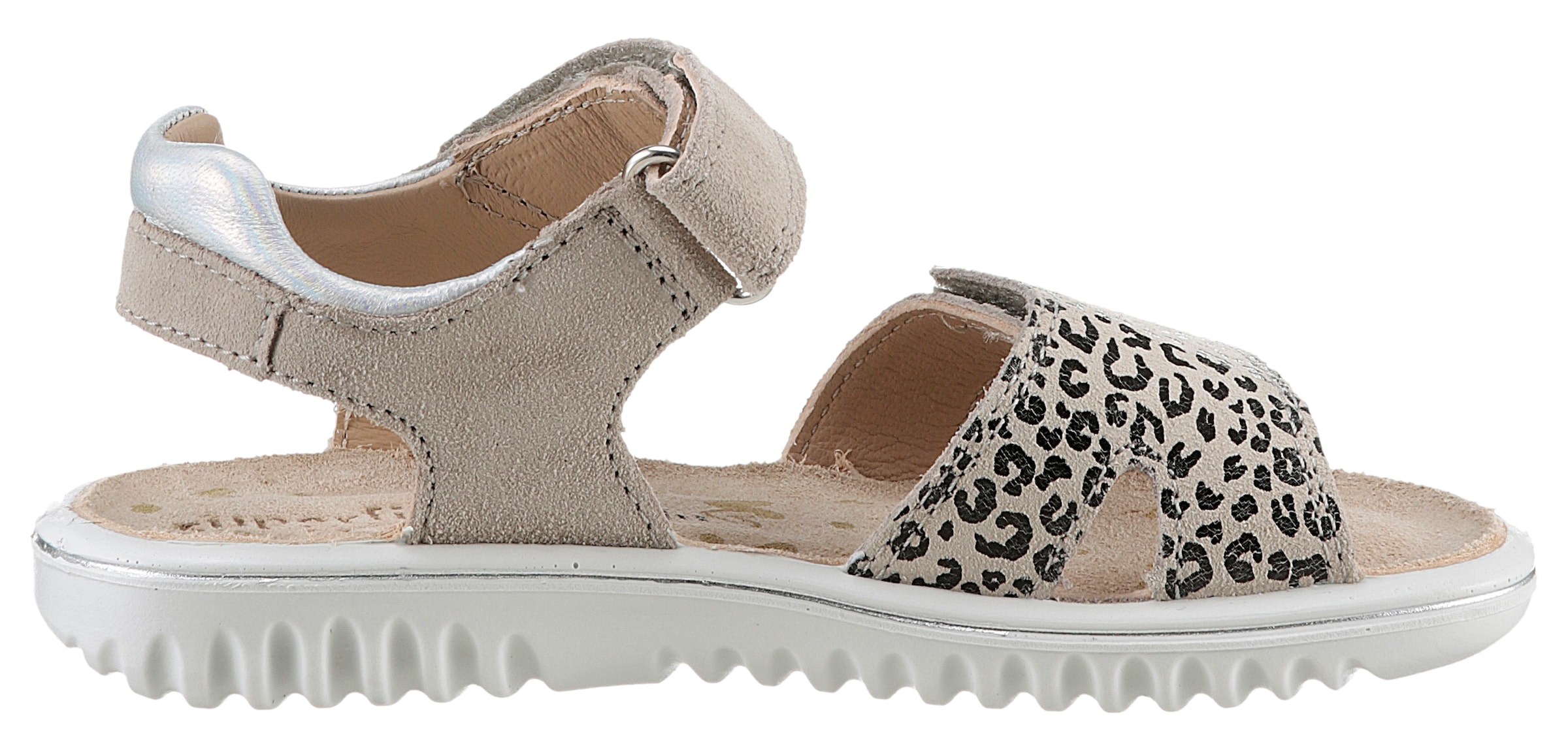 Superfit Sandale »SPARKLE WMS: mittel«  Klett-Sandalette mit Leomuster, Grössenschablone zum Download