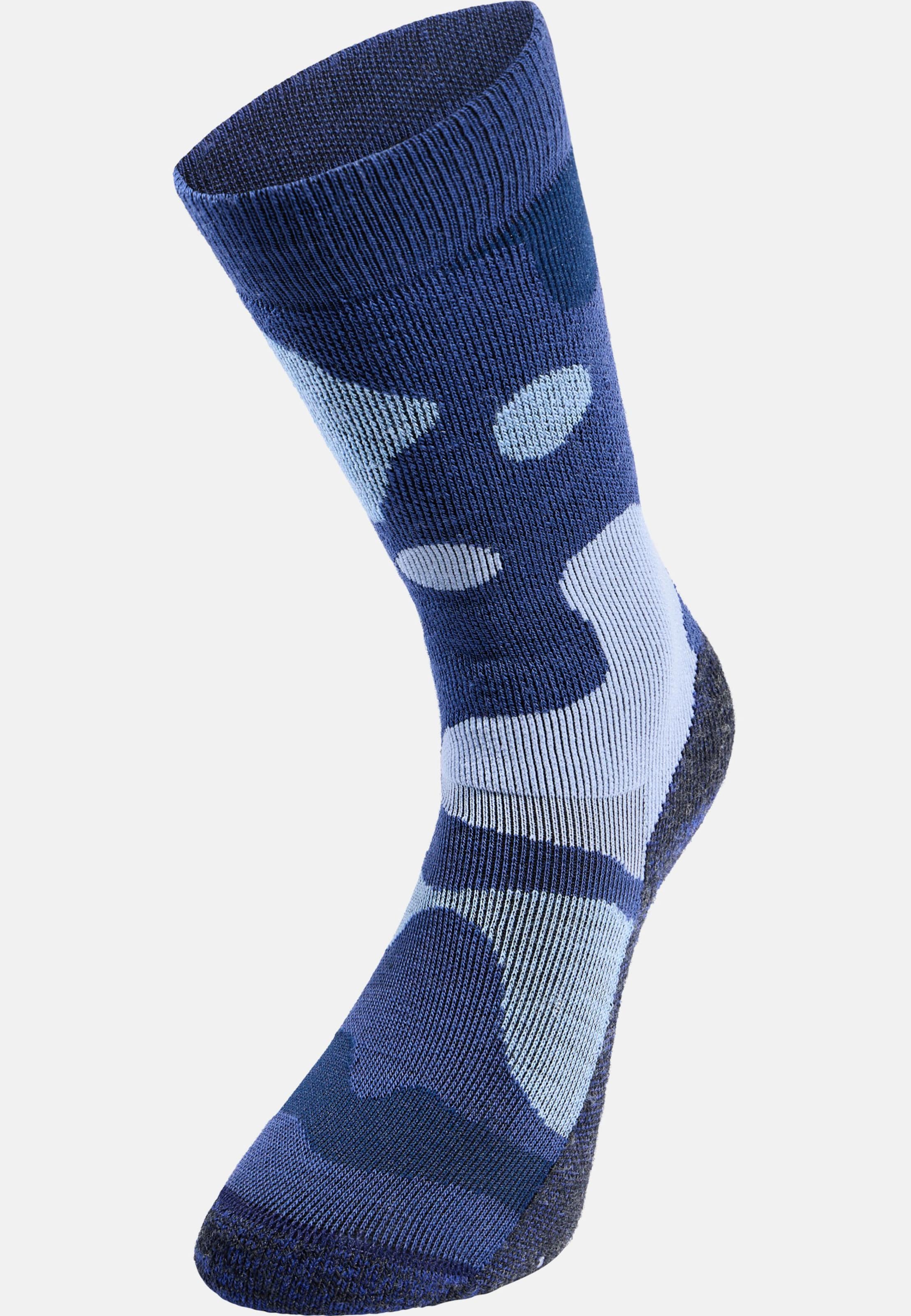 Adventurer Merino Warm Skisocken in skipper blue - blue heron.