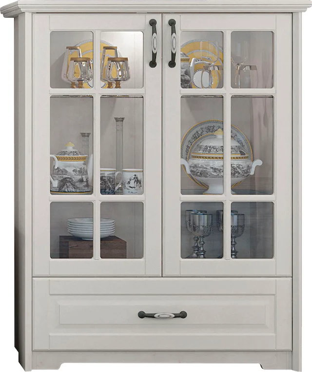 Home affaire Vitrine »Evergreen« UV lackiert, Tür mit Sicherheitsglas und Soft-Close-Funktion