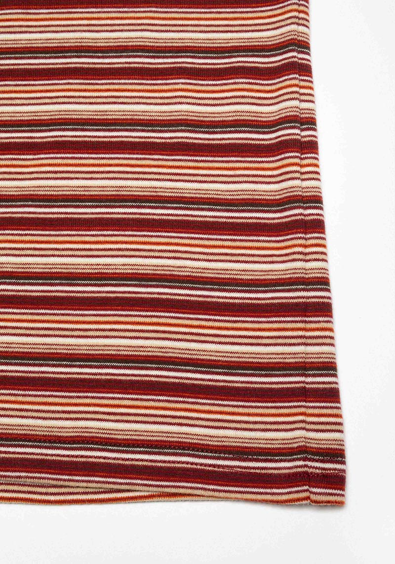 Nudie Jeans Longsleeve Jessy Striped Rib Wine