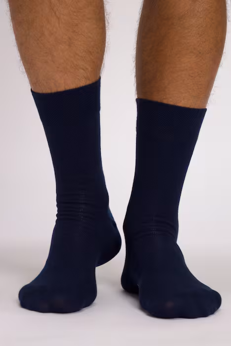 Socken, 2er-Pack, Komfort-Bündchen, dunkel marine | Ulla Popken