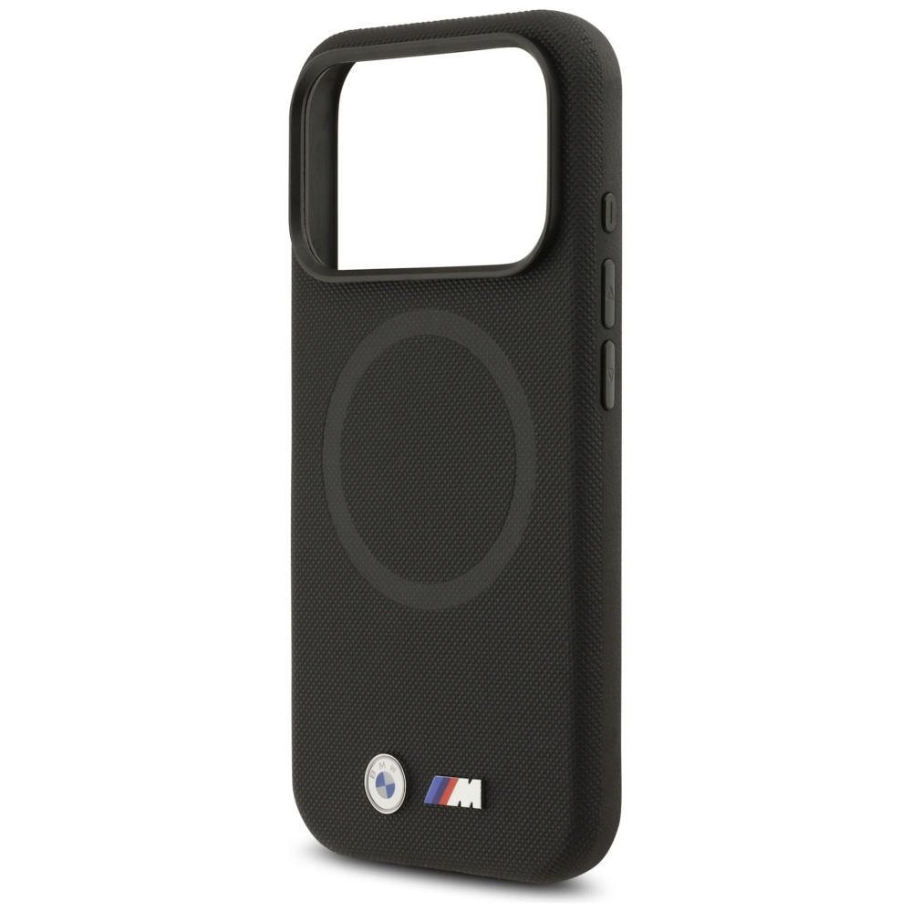 iPhone 17 Pro Max MagSafe Leder Hardcase Hülle FW Metal Logo (BMHMP17X25PFWSMK) - Schwarz