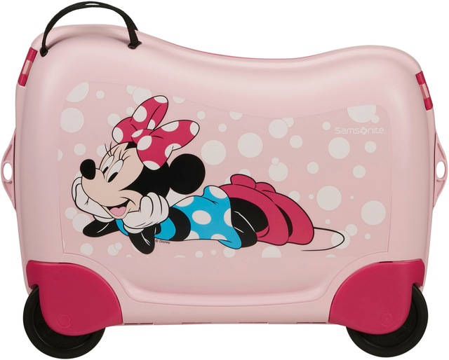 Samsonite Kinderkoffer »Dream2Go Ride-on Trolley, Disney Minnie Glitter« 30 l 4 Rollen Handgepäck Kinderreisekoffer zum sitzen und ziehen