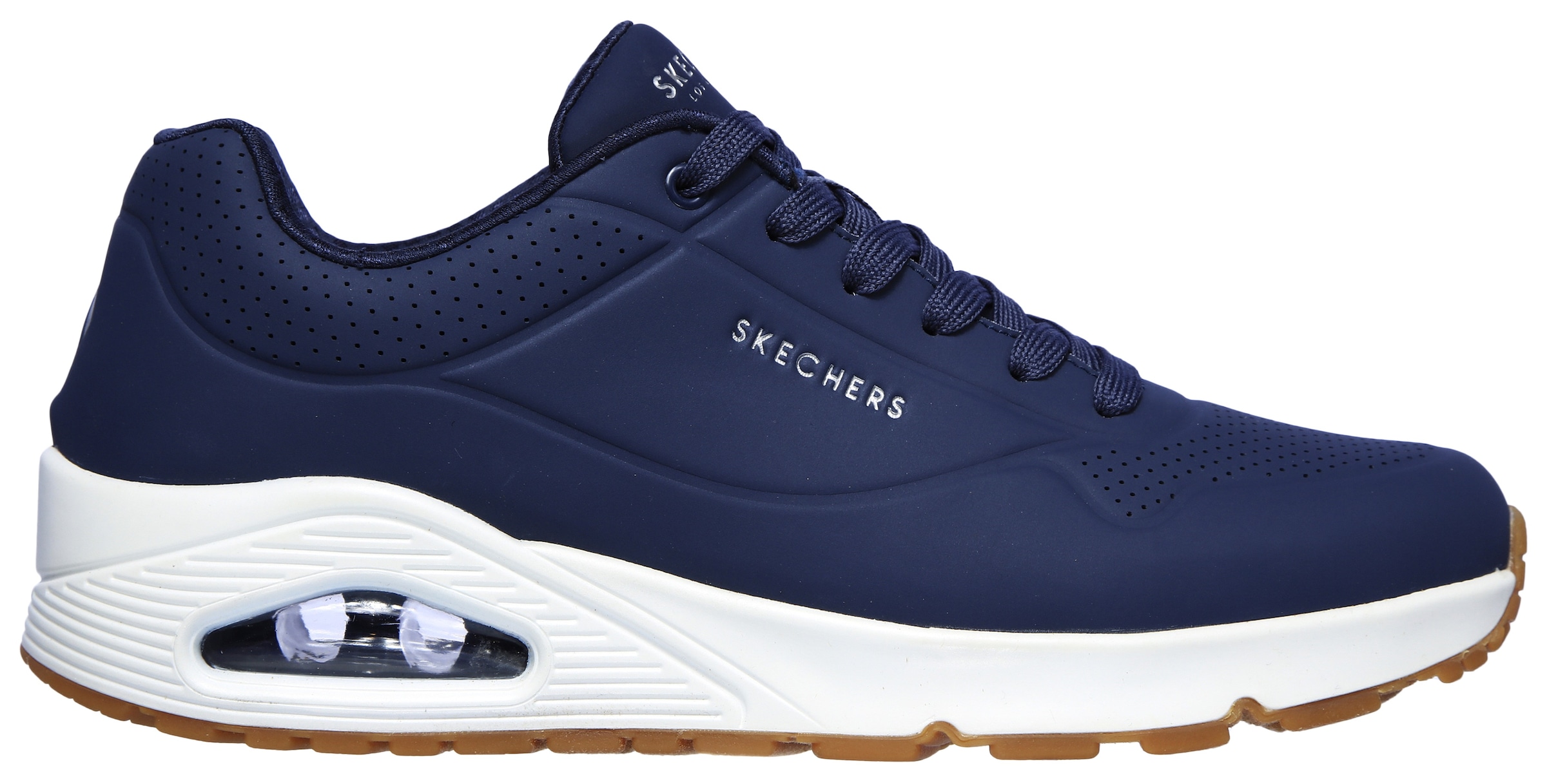 Skechers Sneaker »Uno - Stand on Air«  Freizeitschuh, Halbschuh, Schnürschuh mit Air-Cooled Memory Foam