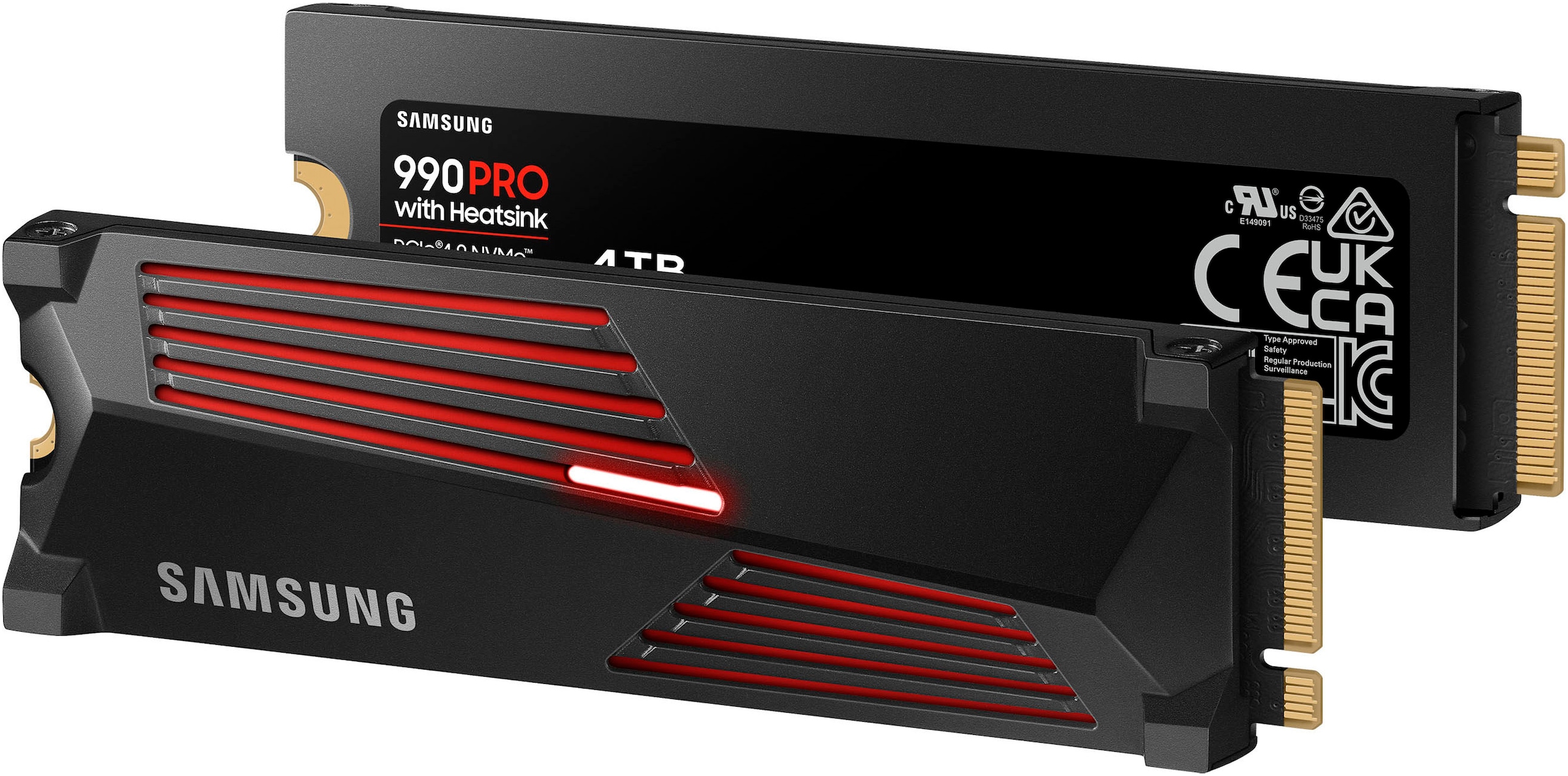 Samsung interne SSD »990 PRO Heatsink 4TB« 4000 GB Anschluss PCI Express 4.0