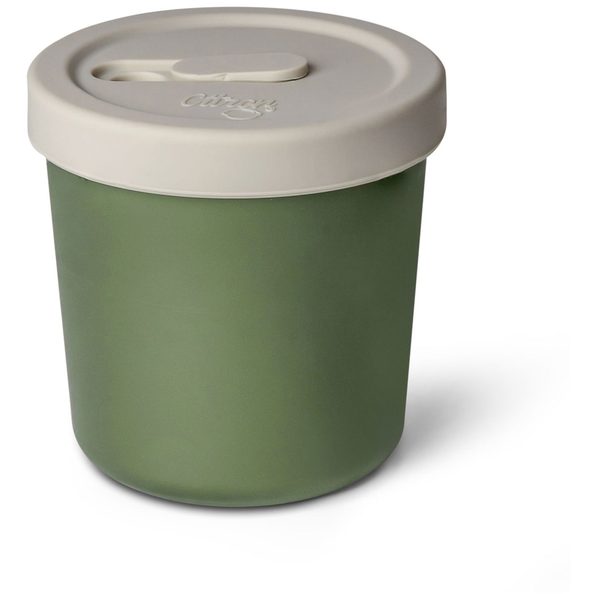 CitronCitron   Silikon Becherdeckel mit Strohhalm grey