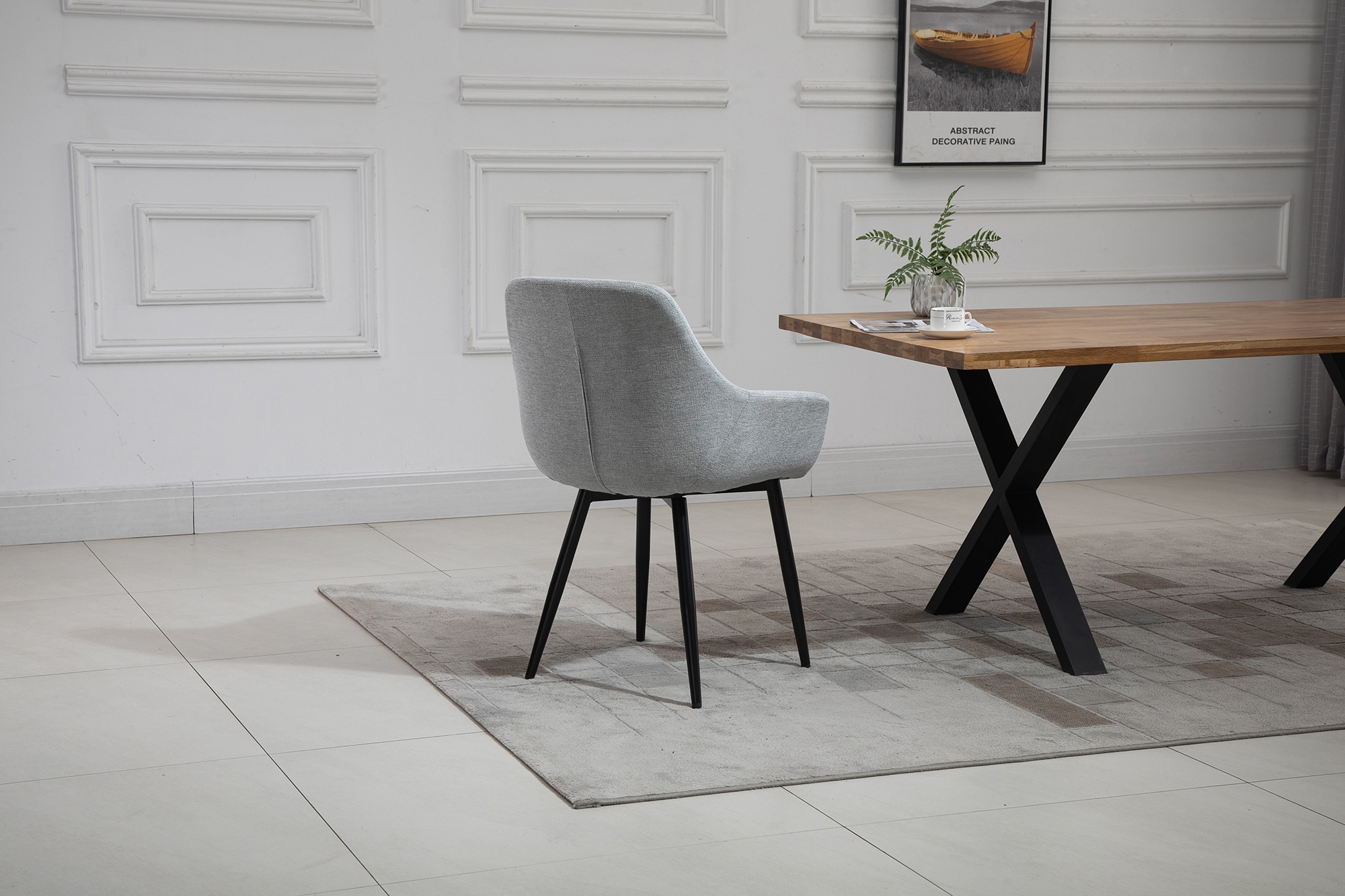 SalesFever Essgruppe »Stilvolle Essgruppe für Ihr Zuhause« Set, 5 Stk. tlg. 5-teiliges Set, Tischplatte mit seidenmattem OSMO Hartwachs-Öl behande