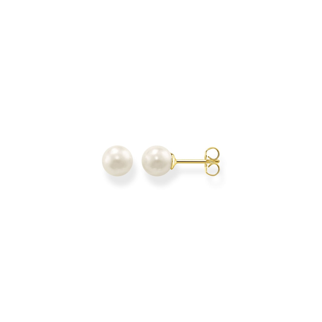 Thomas Sabo Sterling Silver Glam & Soul Ohrstecker Perle gold