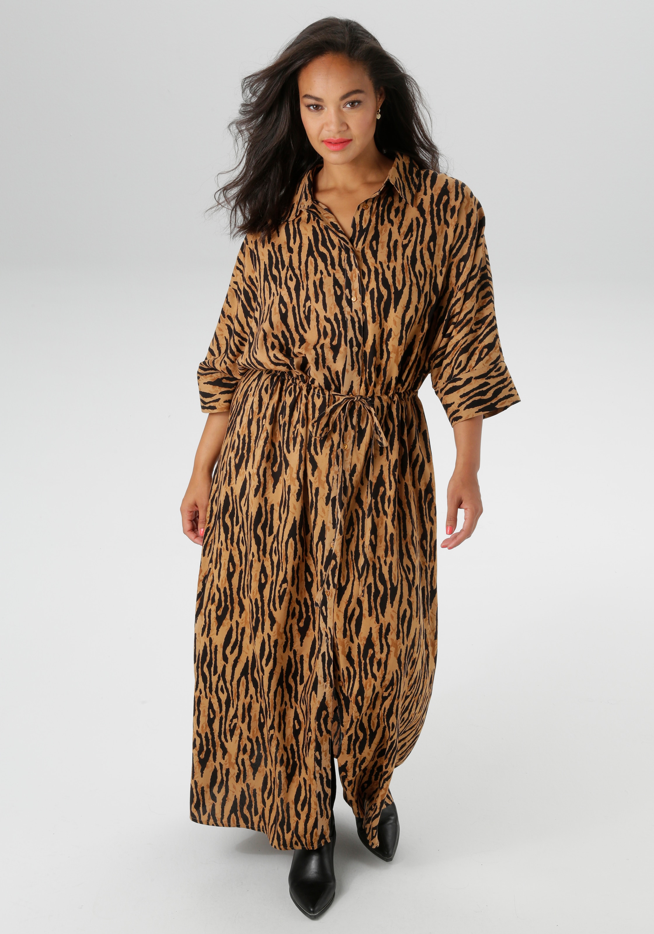 Aniston PLUS Blusenkleid in Tigermuster - NEUE KOLLEKTION
