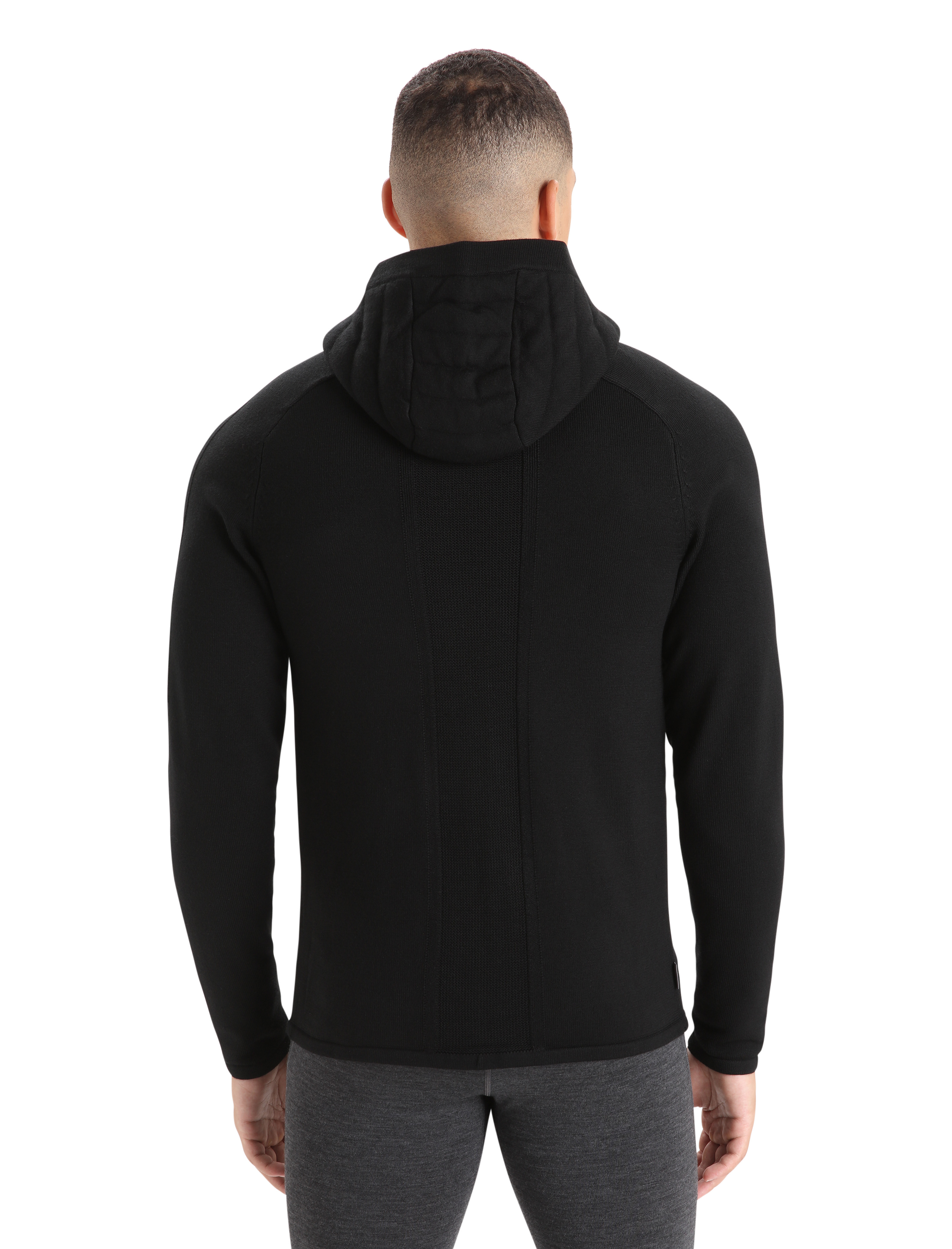 M ZoneKnit LS Zip Hood