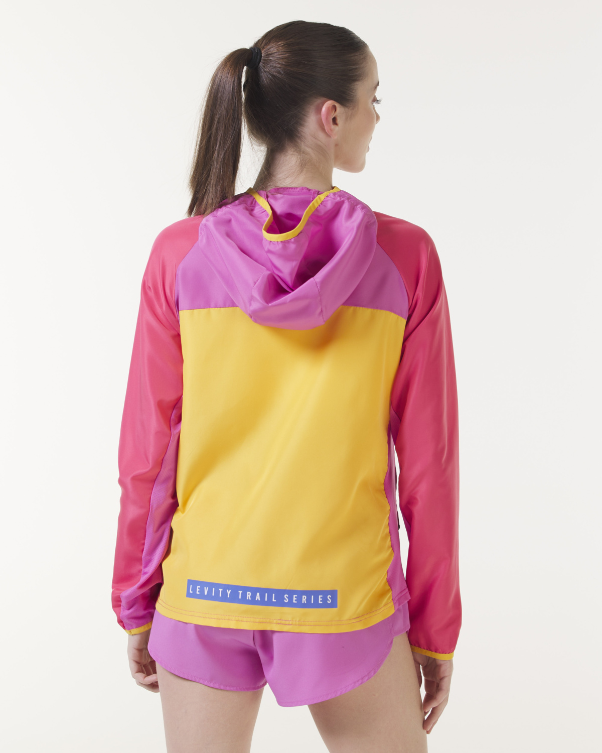 LEVITY Trail Packable Lightweight Jacket Pink Punch Combo